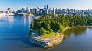 Stanley Park at the edge of downtown Vancouver